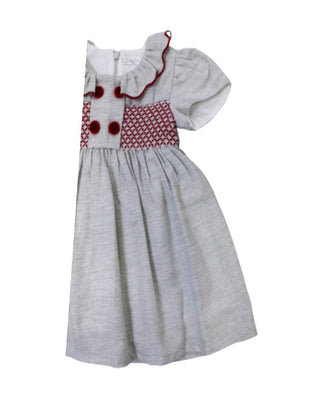 Doctor Kids Kleid mit Stickerei dk160 Neugeborene