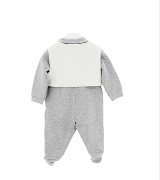 Il Gufo Onesie a21tpm07 MIT CLIPS VORNE