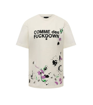 Comme des Fuckdown T-Shirt mit Rundhalsausschnitt und Logo CDFD1939