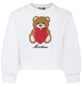 Moschino Kurzes Sweatshirt mit Teddybär HDF05E