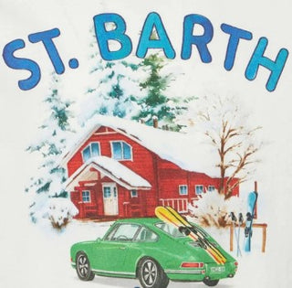 Mc2 Saint Barth T-shirt a manica lunga con stampa frontale LUT0003 00473E