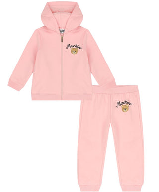 Moschino Zip-up Hooded Tracksuit with Logo MNK03N