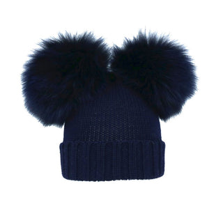 Queen Wool Hat with Two Pom Poms 80100