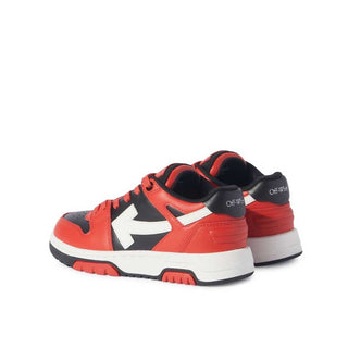 Off-White Out Of Office Sneakers obia011f24/lea001025 In Black/Red Leather