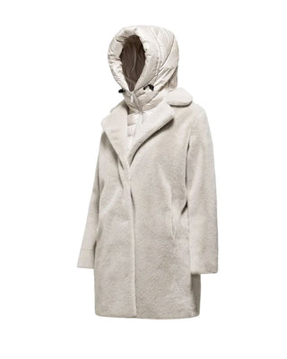 Bomboogie CH6570TFSB4 Faux Fur Coat With Hood