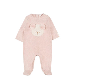 Nanan Baby Romper 22400 With Teddy Bear Pink Color