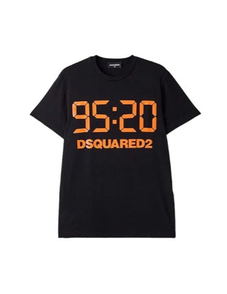 Dsquared2 T-Shirt mit Rundhalsausschnitt und Logo vorne DQ04JI-D004B