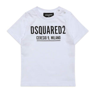 Dsquared2 T-Shirt mit Rundhalsausschnitt und Logo vorne DQ0842-D00MV