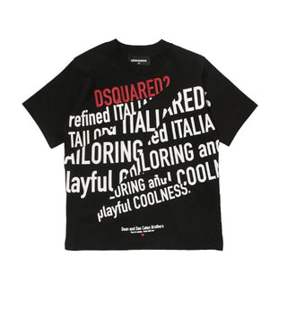 Dsquared2 T-Shirt mit Rundhalsausschnitt, Logo und Aufdruck DQ0810-D00MQ