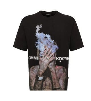 Comme des Fuckdown T-Shirt mit Rundhalsausschnitt und CDFU1837-Aufdruck