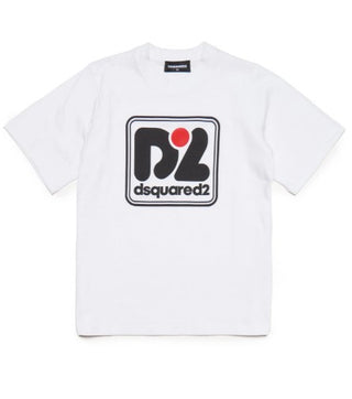 Dsquared2 T-Shirt mit Rundhalsausschnitt und aufgedrucktem Logo DQ1977-D004G