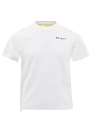 Off-White-T-Shirt mit Rundhalsausschnitt und Logo OBAA002S22JER010