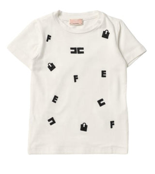 Elisabetta Franchi T-Shirt mit Rundhalsausschnitt EFTS188