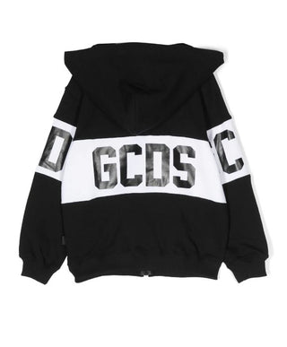 GCDS Felpa con zip e cappuccio DNF004