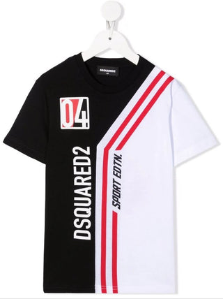 Dsquared2 T-Shirt mit Rundhalsausschnitt, Logo und Aufdruck DQ0297-D004G