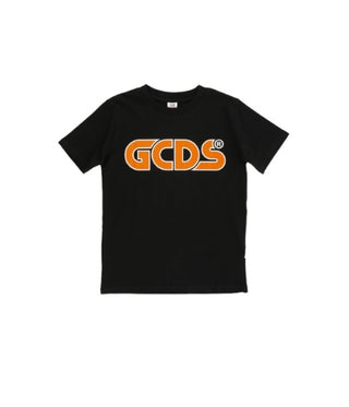 GCDS T-Shirt mit Rundhalsausschnitt und Logo vorne 022533