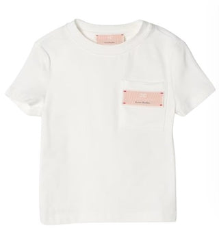 Elisabetta Franchi T-Shirt mit Rundhalsausschnitt und Logo vorne EGTS076.0