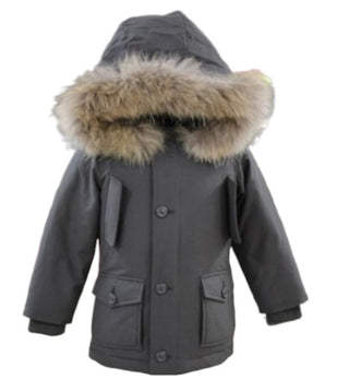 Canadian Giubbino modello parka con cappuccio con pelliccia GCM01-NK