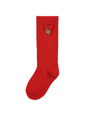 Angel's Face Girls' Socks With Bow And Charm CHARMING