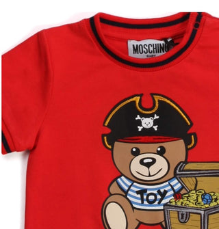 Moschino Strampler MIT PIRATENBÄR MUY03A MIT CLIPS