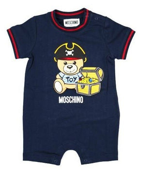 Moschino Strampler MIT PIRATENBÄR MUY03A MIT CLIPS