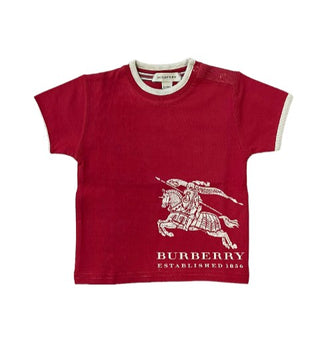 Burberry T-shirt girocollo con stampa B05A21