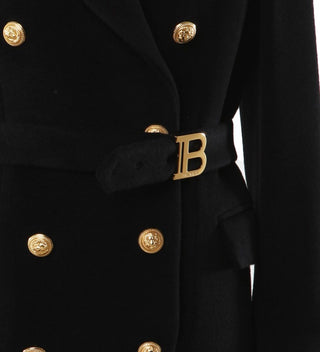 Balmain Double Breasted Coat BT2B10-E0124