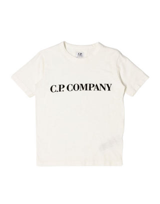 CP Company – T-Shirt mit Rundhalsausschnitt und aufgedrucktem Logo 10CKTS038B