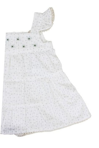 A&amp;J Dress WITH EMBROIDERY ON THE FRONT A&amp;J214 with buttons on the back