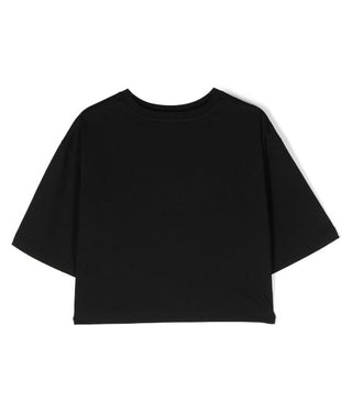 Balmain cropped T-shirt with logo BS8B93-J0177