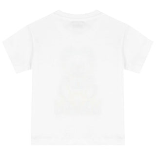 Moschino T-Shirt mit Rundhalsausschnitt, Logo und Symbol MUM02P