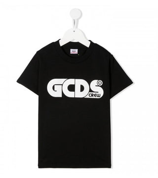 GCDS T-Shirt mit Rundhalsausschnitt und Logo vorne 027614