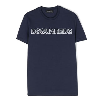 Dsquared2 T-Shirt mit Rundhalsausschnitt und aufgedrucktem Logo DQ1757-D00MV