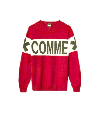 Comme des Fuckdown Pullover mit Rundhalsausschnitt und eingelegtem Logo CDFD2038