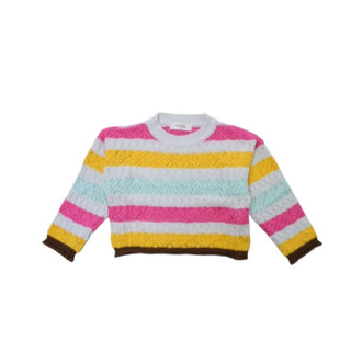 Vicolo Maglia Girocollo 3145W0850 Multicolore Da Bambina