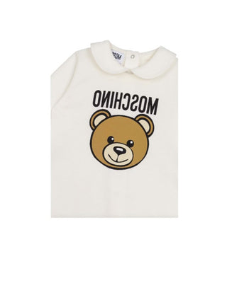 Moschino Teddy Bear Romper muy078 And Logo