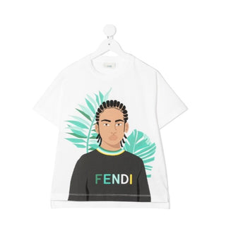 Fendi Crewneck T-shirt with print JUI024