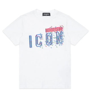 Dsquared2 T-Shirt mit Rundhalsausschnitt, Logo und Aufdruck DQ2035-D00MM