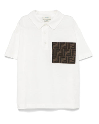 Fendi Polo T-shirt JMI475-7AJ With FF Logo