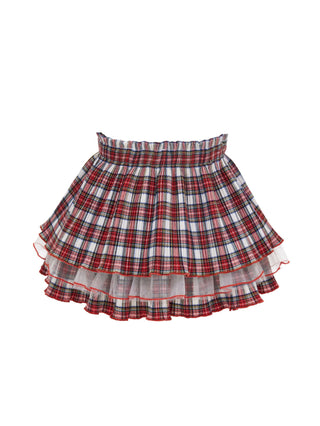 Monnalisa Skirt With Tartan Pattern 310704 Pleated