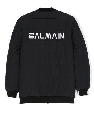 Balmain Jacke mit Logo BT2Q47 und Reißverschluss für Kinder