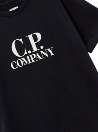 CP Company – T-Shirt mit Rundhalsausschnitt und aufgedrucktem Logo 09CKTS027C