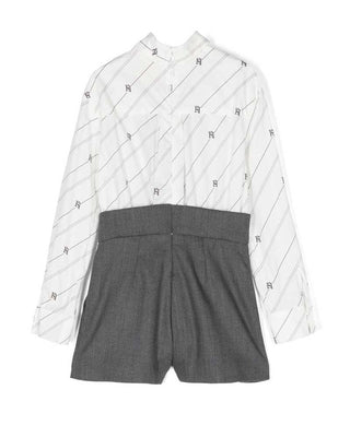 Elisabetta Franchi Abito Tuta EFTA092.0 Con Short Cravatta