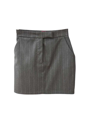 So...Lavish G4036 Polyester Pinstripe Skirt