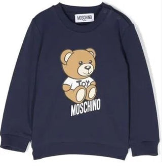 Moschino Sweatshirt mit Rundhalsausschnitt und Logo M9F03E