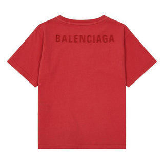 Balenciaga T-shirt girocollo con logo ricamato WP8528617