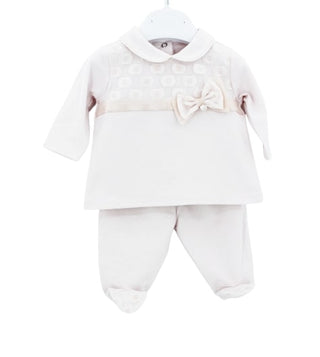 Ninnaoh Two-piece romper 080014 with clips on the back