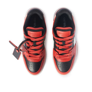 Off-White Out Of Office Sneakers obia011f24/lea001025 In Black/Red Leather