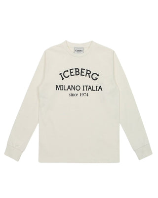 Iceberg T-shirt girocollo a maniche lunghe TSICE5329J