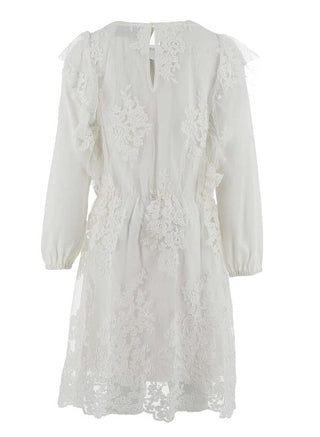 Ermanno Scervino Lace Ceremony Dress with Ruffles ESAB083C